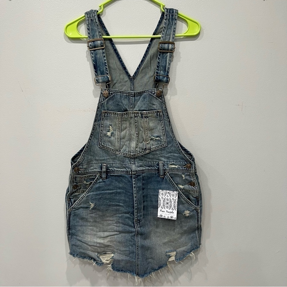 We The Free Overall Skirtall Denim Women’s Size XS NEW